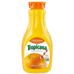 Nutrition Tropicana Orange Juice, No Pulp, 52 Fl Oz