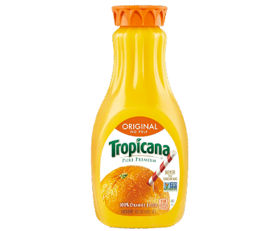 Nutrition Tropicana Orange Juice, No Pulp, 52 Fl Oz